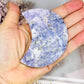 Purple Opalised Fluorite Moon 8cm