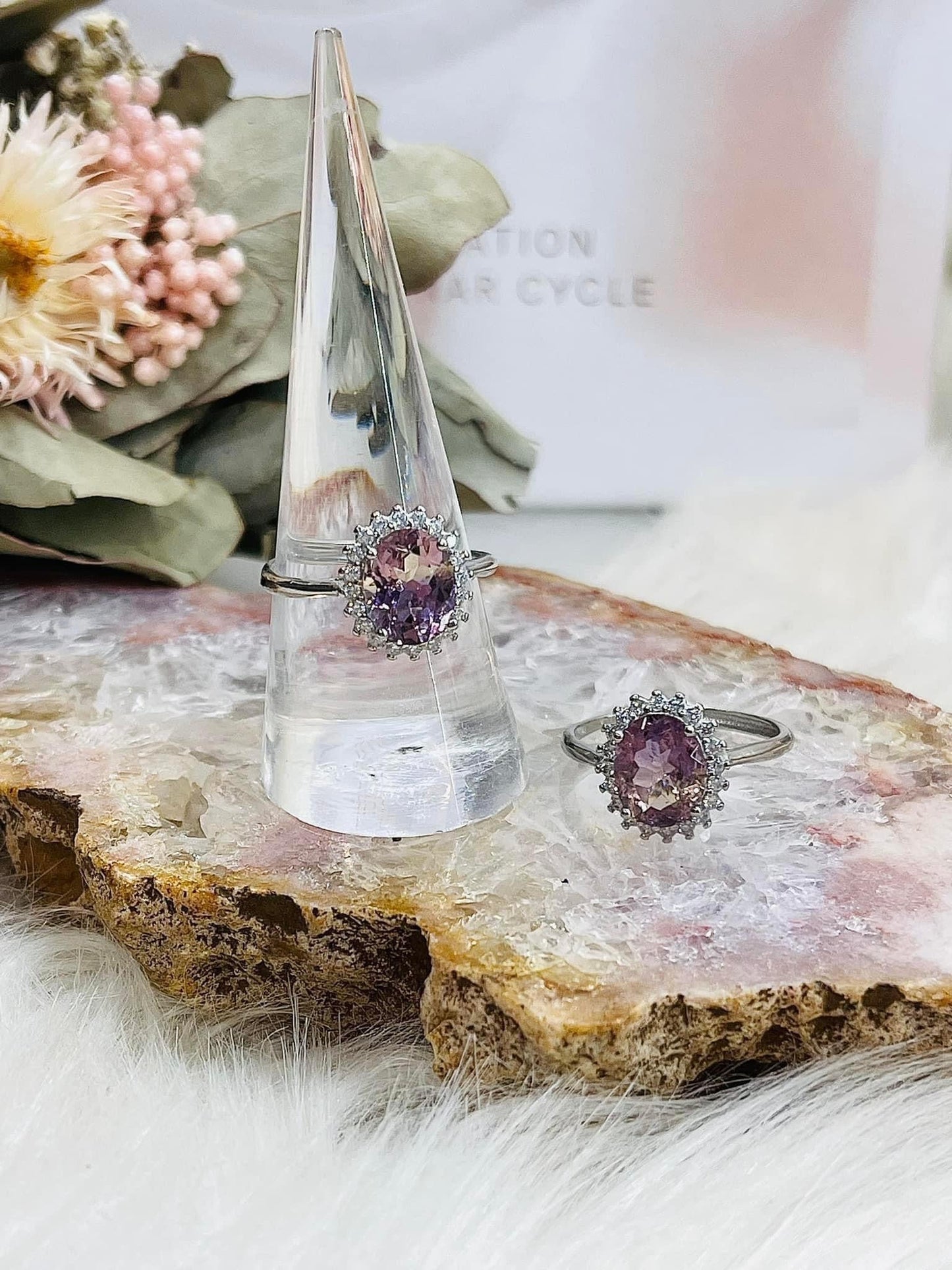 ⚜️ SALE ⚜️ Gorgeous Ametrine Adjustable Ring In Gift Bag From Brazil