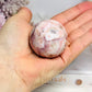 Flower Carnelian Sphere on Stand 118g