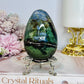 Large Moss Agate Egg on Stand 273g