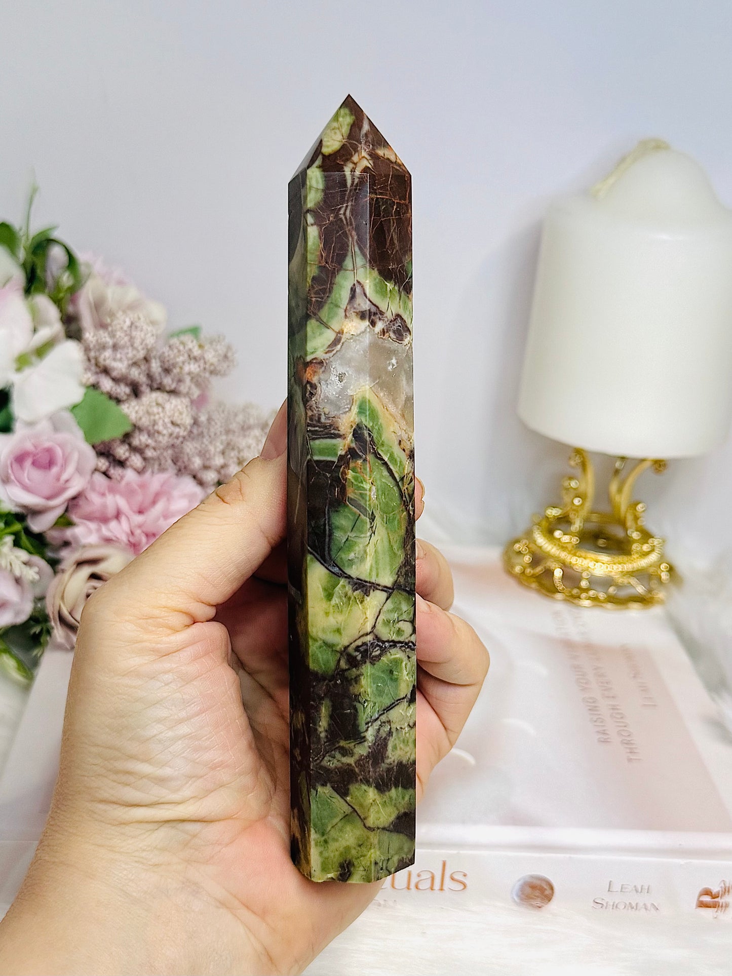 Money Agate Tower 16.5cm