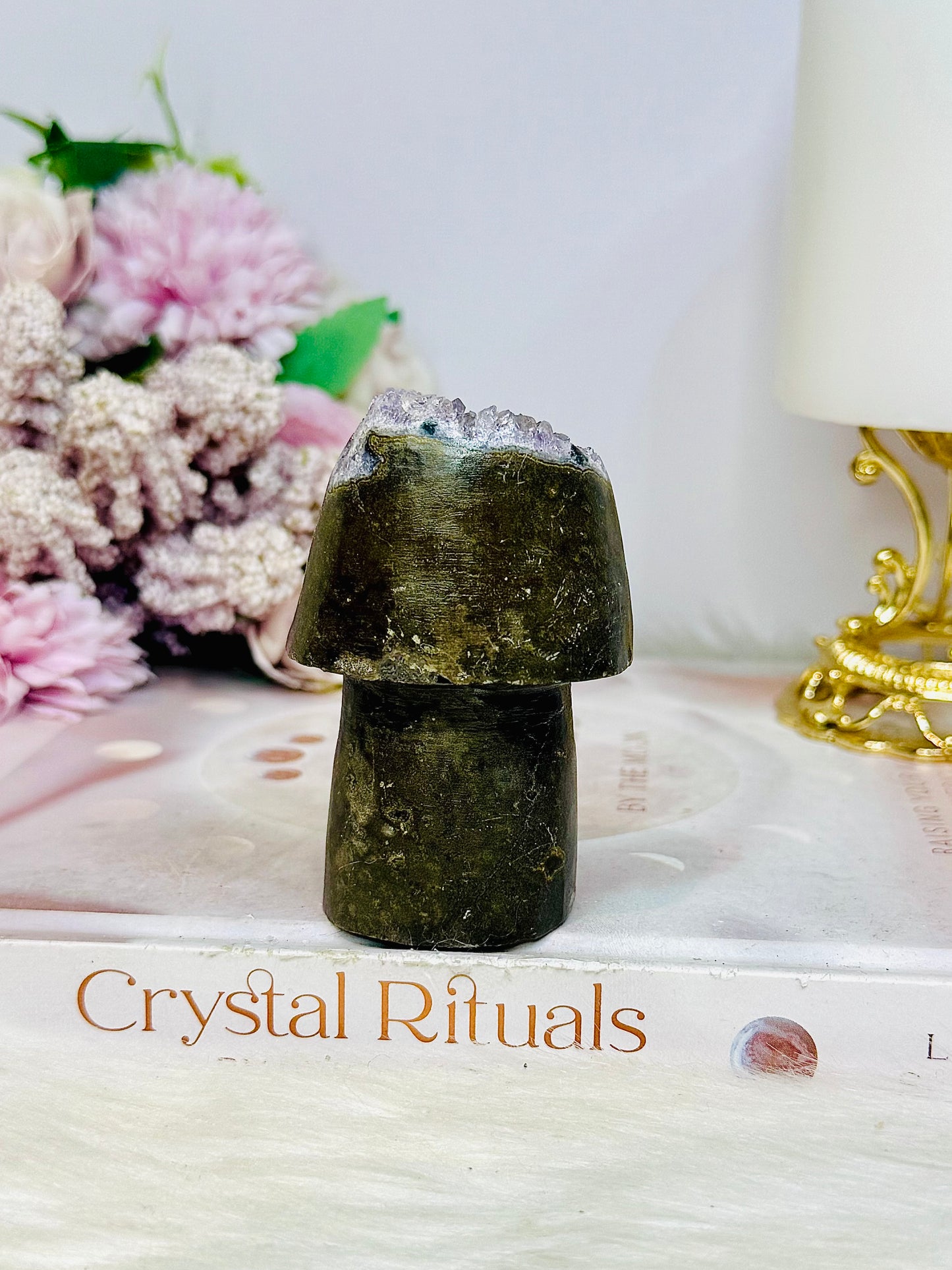 Amethyst Carved Mushroom 7.5cm