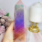 Large Angel Aura Chunky Rose Quartz Tower 16cm 597g