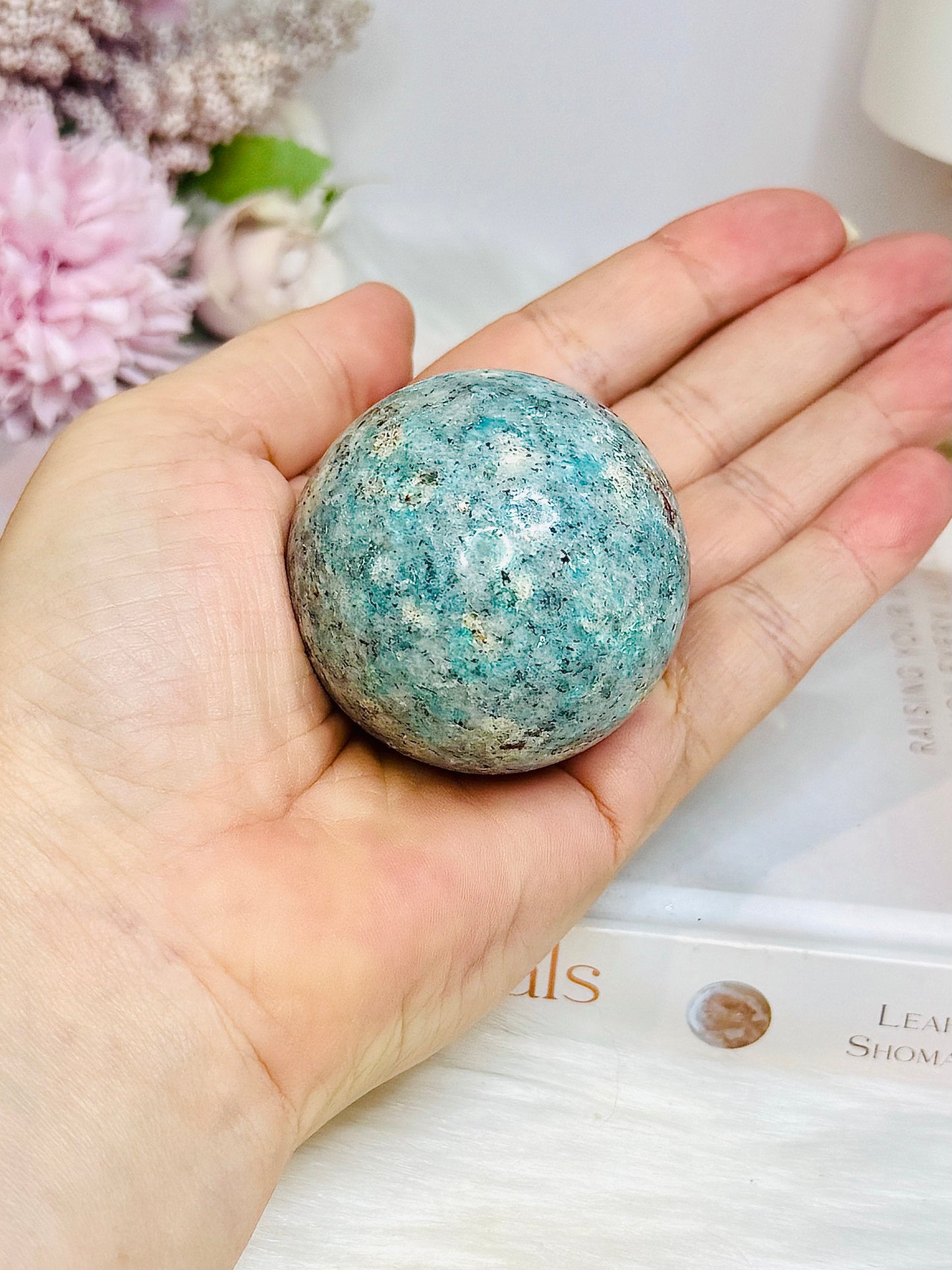 Amazonite Sphere on Stand 166g