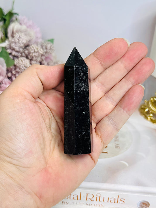 Gold Sheen Obsidian Tower 8.5cm