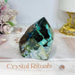 Azurite with Malachite Polished Point 427g