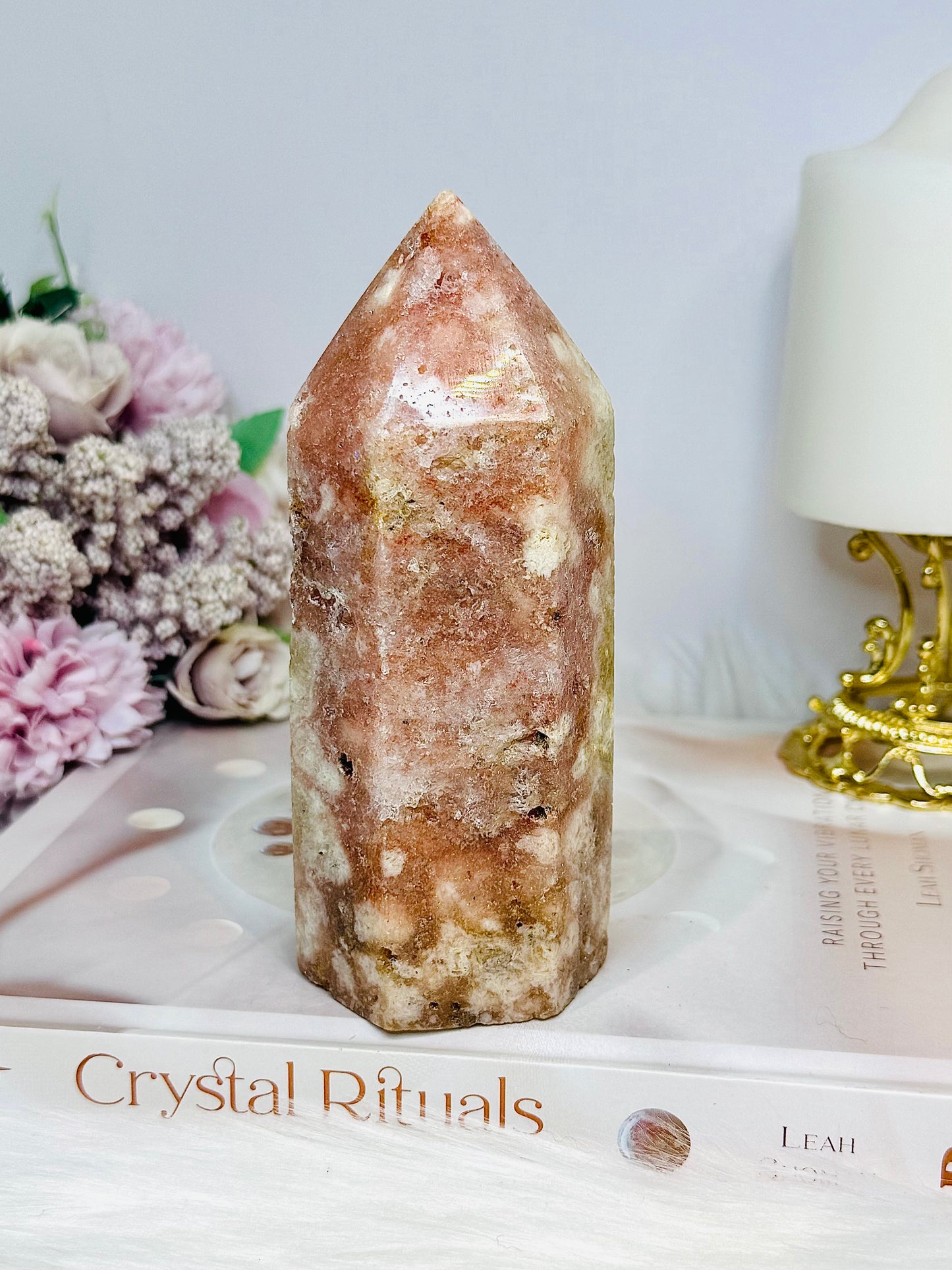 Large Pink Amethyst Chunky Tower 554g 13.5cm