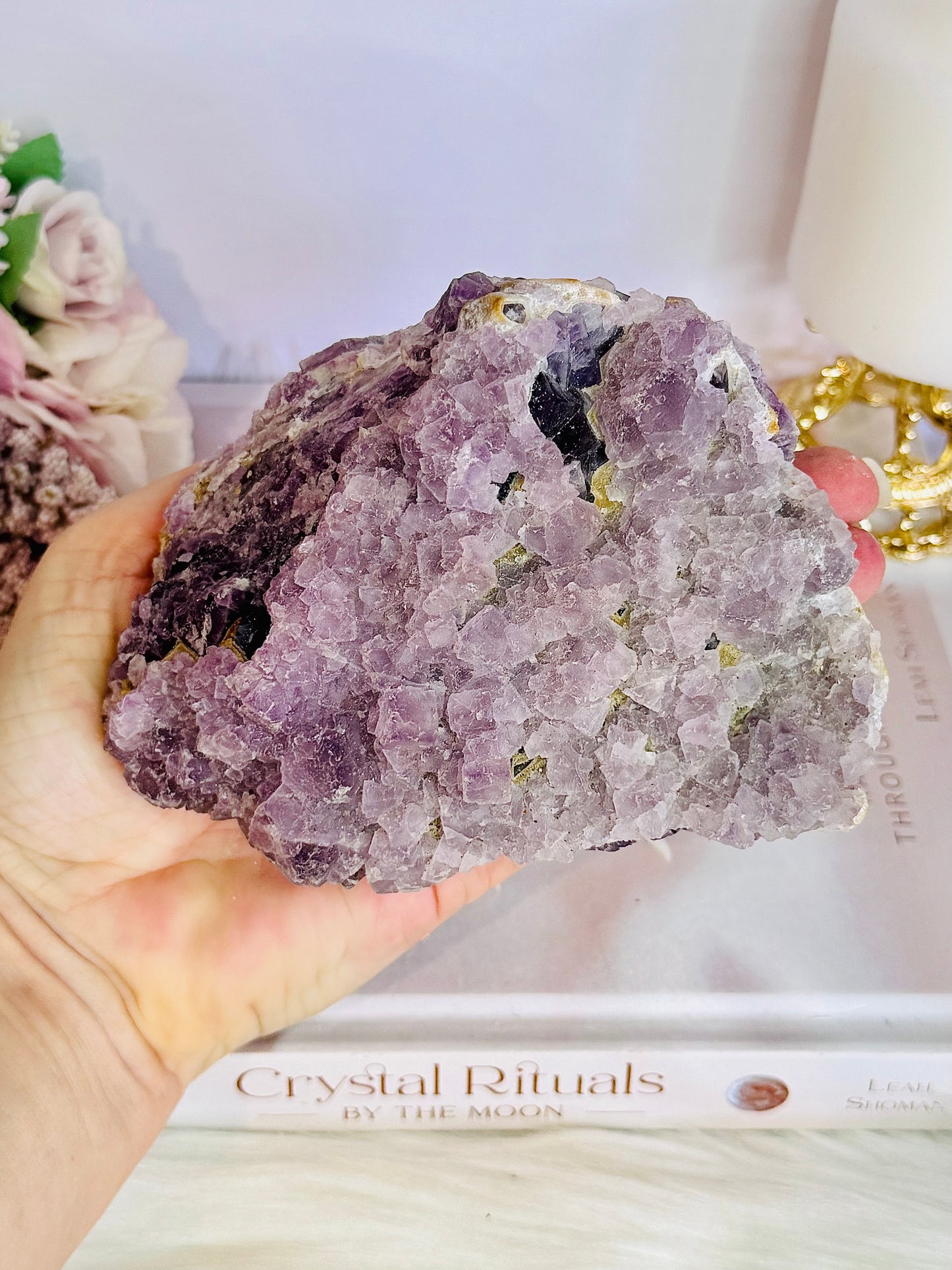 Stunning Large Natural Cubed Fluorite Specimen 12cm 822grams