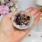Clear Quartz Small Bowl with Rare Auralite 23 Chips 174g