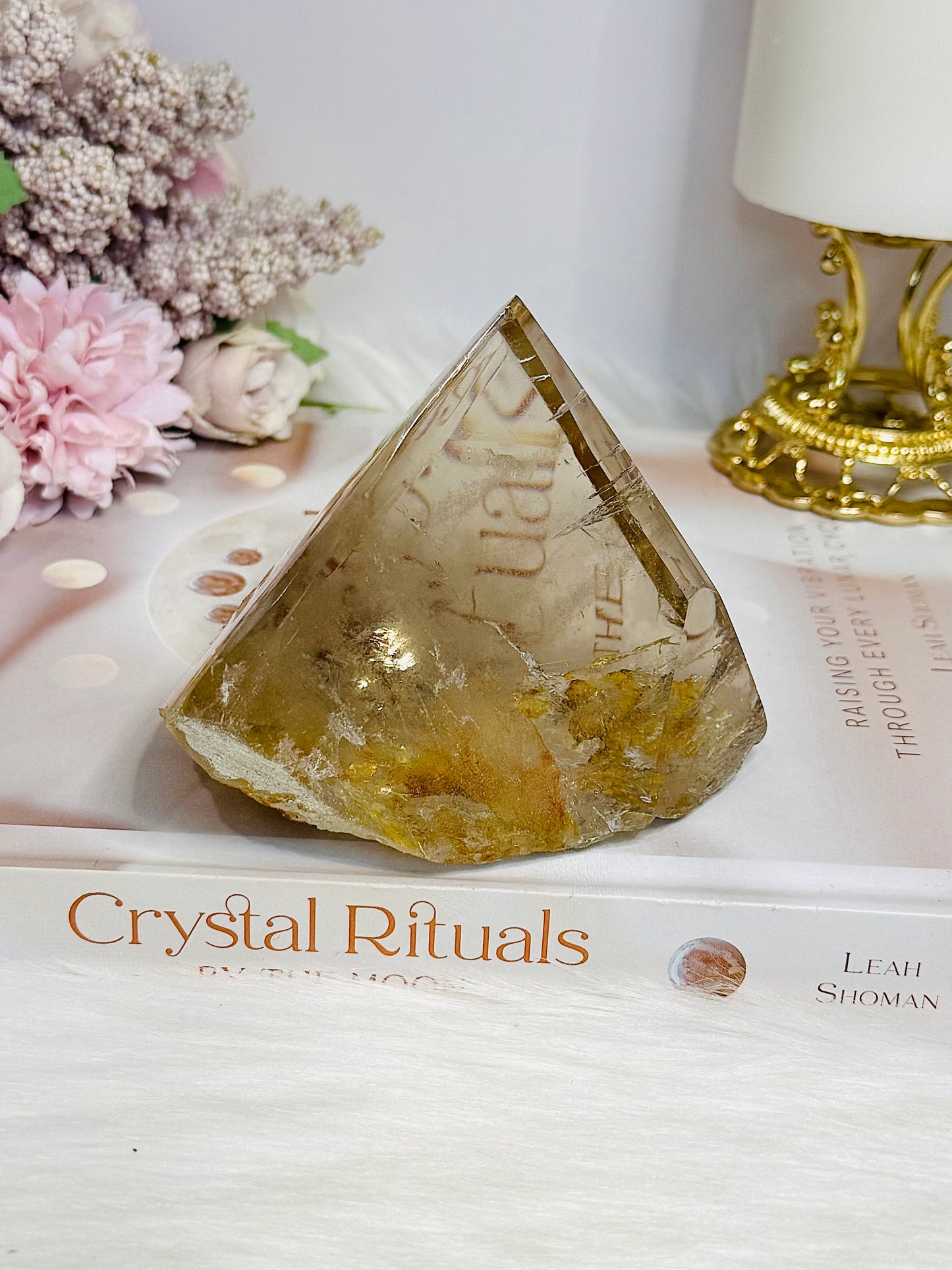 Natural Golden Healer Quartz Polished Freeform 10cm 421g