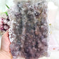 Gorgeous Natural Large 22cm Zeolite | Flower Amethyst Specimen Slab From Brazil On Stand