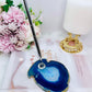 Perfect Desk Accessory ~ Blue Agate Slab Pen Holder