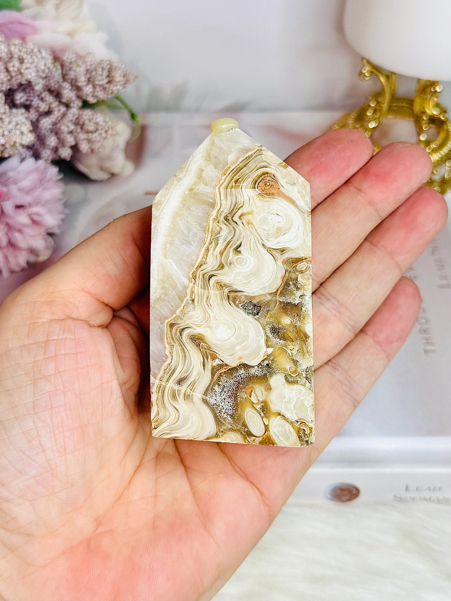 Calcite Chunky Tower 8cm