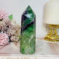 Incredibly Stunning High Grade Rainbow Fluorite Chunky Tower With Rainbows 13cm