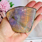 Wow! Incredible Pink, Purple & Orange Flash Natural Labradorite Polished Freeform 324grams