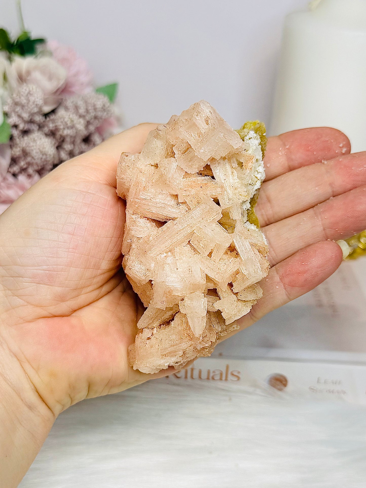 Natural Pink Halite Specimen 10cm 142g From USA
