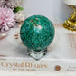 Large African Turquoise Sphere on Stand 281g