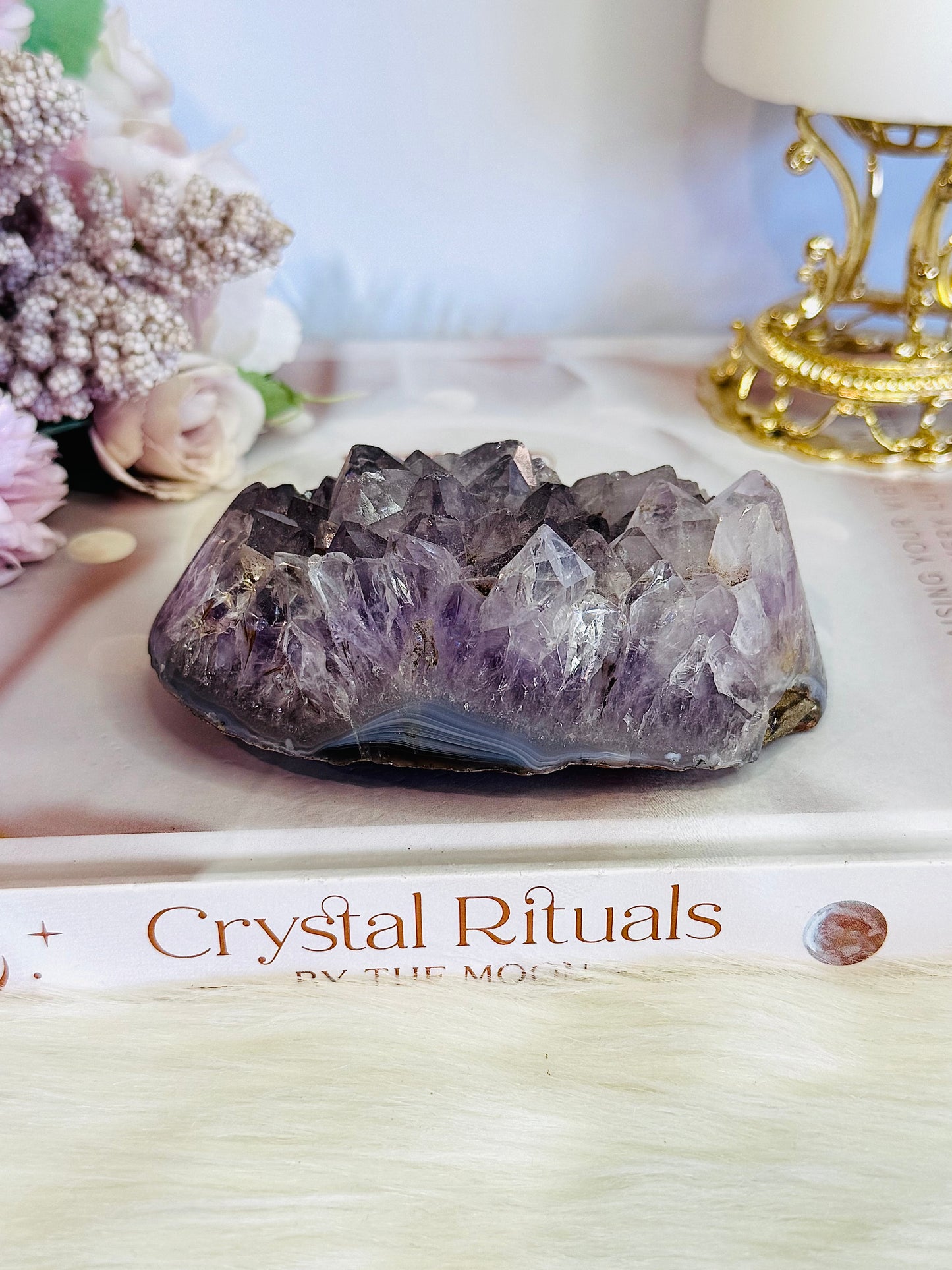 Natural Purple Amethyst Cluster 302 grams