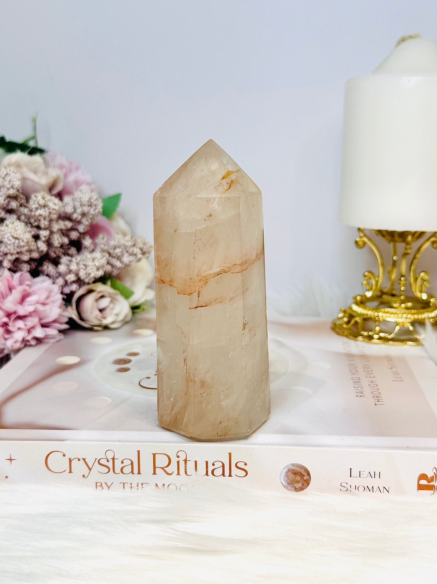 Chunky Large Fire Quartz Tower 11cm 303g