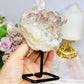 Large Natural Pink Lithium Cluster on Stand 514g