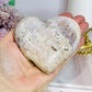 Pink Amethyst Chunky Heart On Stand 381g