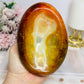 Large Carnelian Carved Bowl 13.5cm 705g