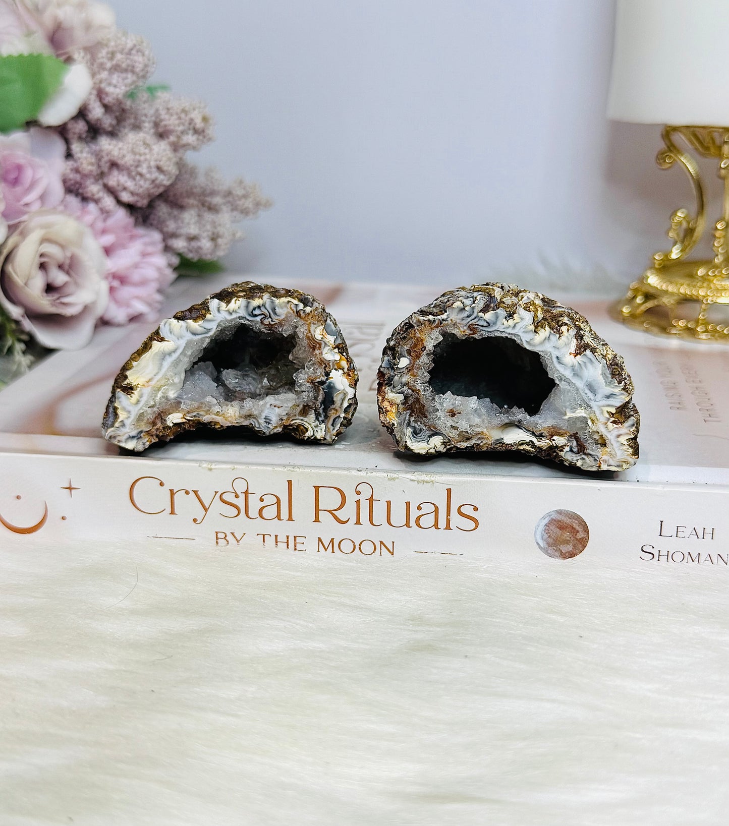 Druzy Agate Geode Set