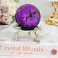 A Rare Stone ~ Stunning 173gram Flashy Purpurite Sphere On Stand