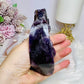Chunky Large Chevron Amethyst Snail 11.5cm 321g