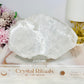 Large Clear Quartz Slab with Rainbows On Stand 14.5cm 358g