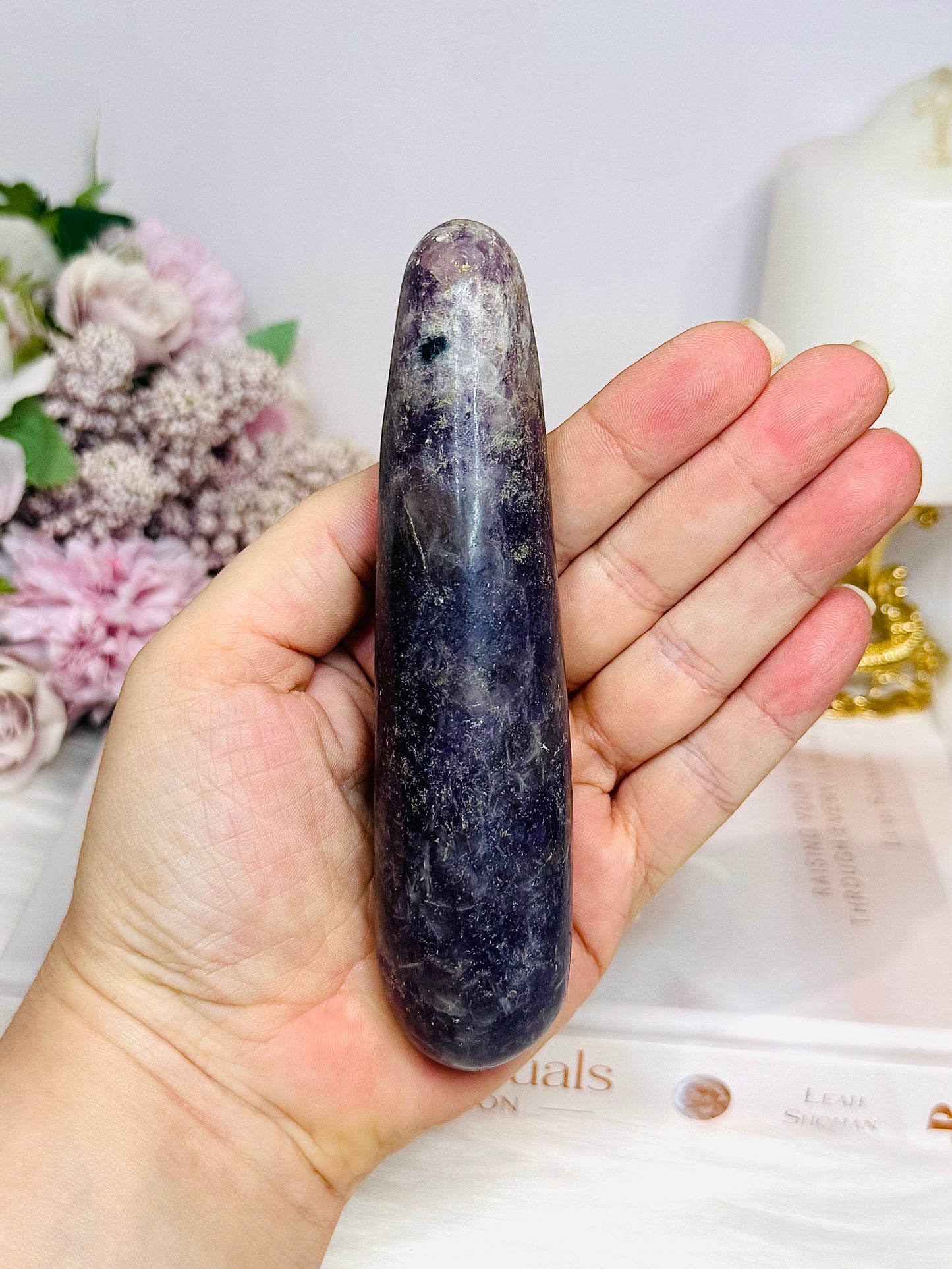 Large Pegmatite Massage Wand 13cm