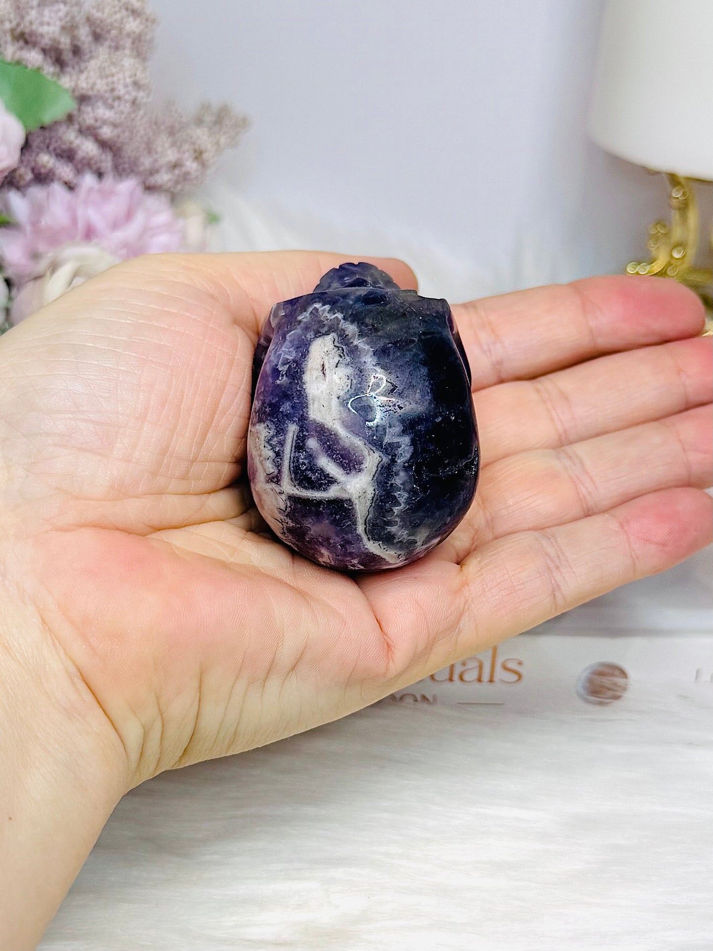 Chevron | Dream Amethyst Carved Skull 5.5cm
