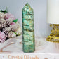 Amazonite with Smokey Quartz Tower 13cm