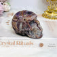 Root Fluorite Druzy Skull 7.5cm 294g