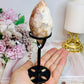 Flower Agate Egg On Stand 14.5cm