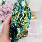 Full of Flash Huge 1.2KG 17cm Tall Labradorite Carved Sea Life With An Octopus & Turtle