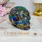 Large Druzy Aura Sphalerite Carved Skull 8cm 425g