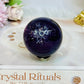 High Grade Purple Fluorite Sphere On Stand 189g