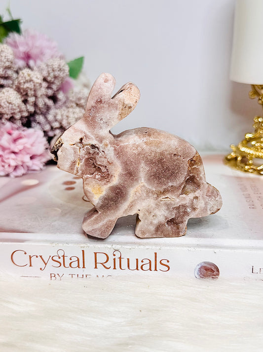 Pink Amethyst Chunky Bunny Rabbit 7cm