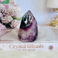 High Grade Rainbow Fluorite Flame with Rainbows 232grams