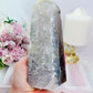 Large Druzy Agate Tower | Obelisk 750g 17cm