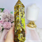 Large Green Opal Druzy Chunky Tower 18cm 668g