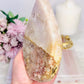 Large Pink Amethyst Druzy Carved Flame | Freeform From Brazil 564grams 15cm