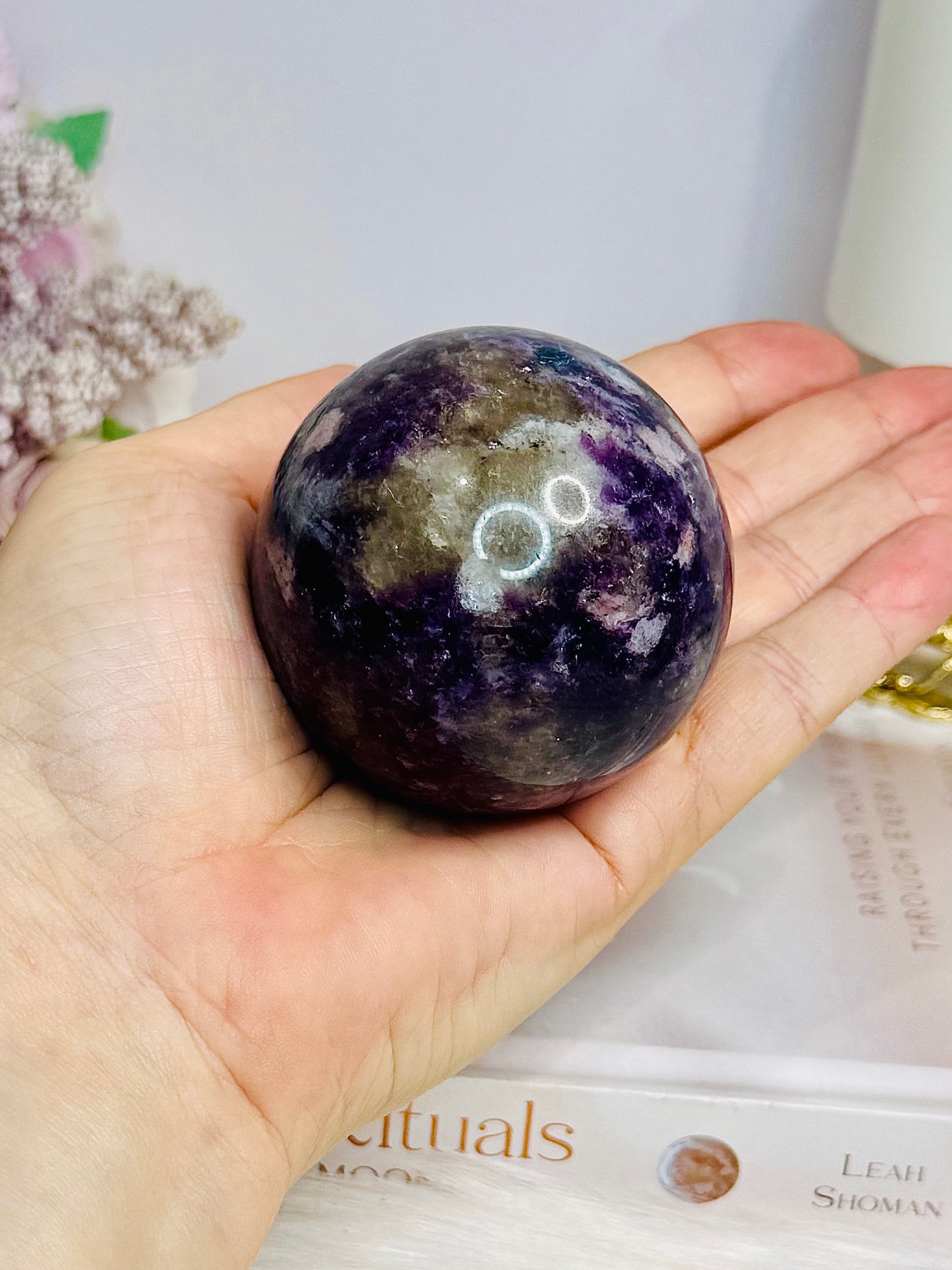 Pegmatite | Unicorn Stone Sphere on Stand 282g