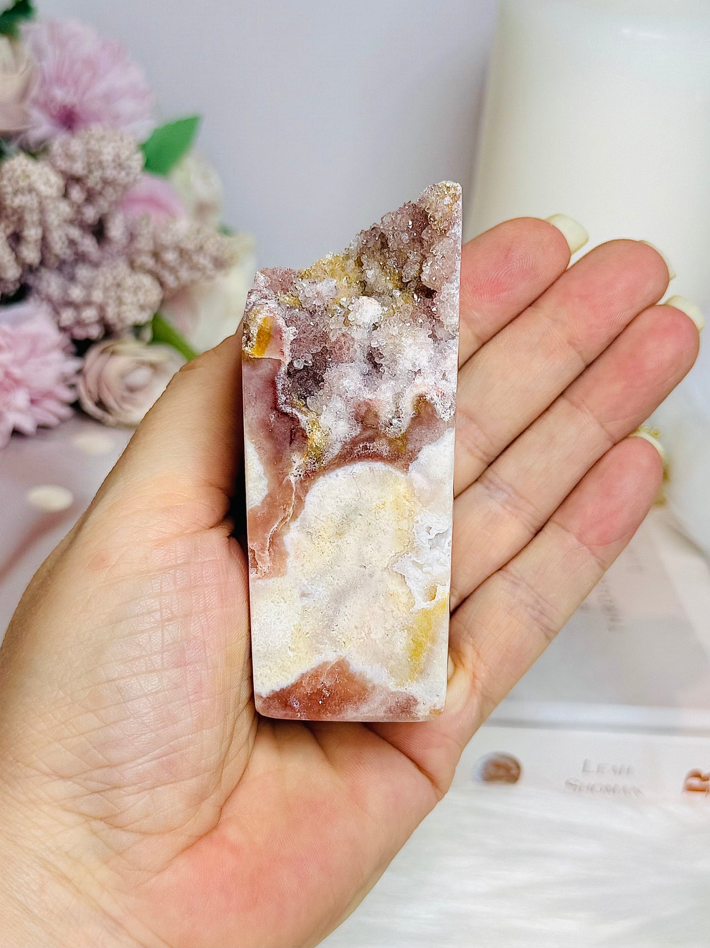 Pink Amethyst Druzy Freeform 9cm 189g