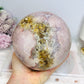 A Collectors Piece ~ Huge Druzy Pink Amethyst High Grade Sphere On Stand 2.7KG 12cm