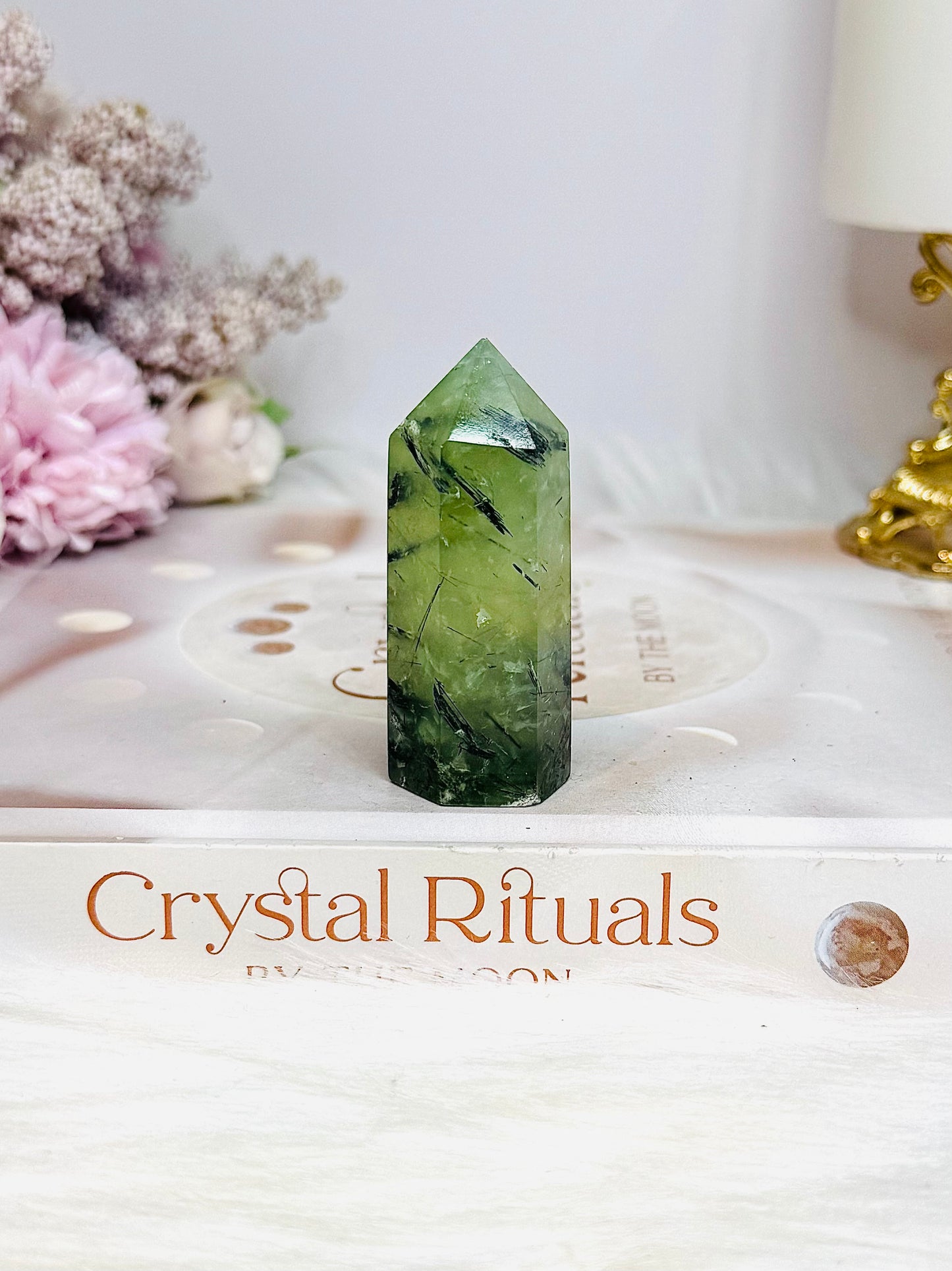 Small Prehnite Tower 6cm