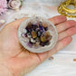 Clear Quartz Small Bowl with Rare Auralite 23 Chips 174g