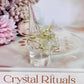 Clear Quartz Cluster Adjustable Ring In Gift Bag From Brazil