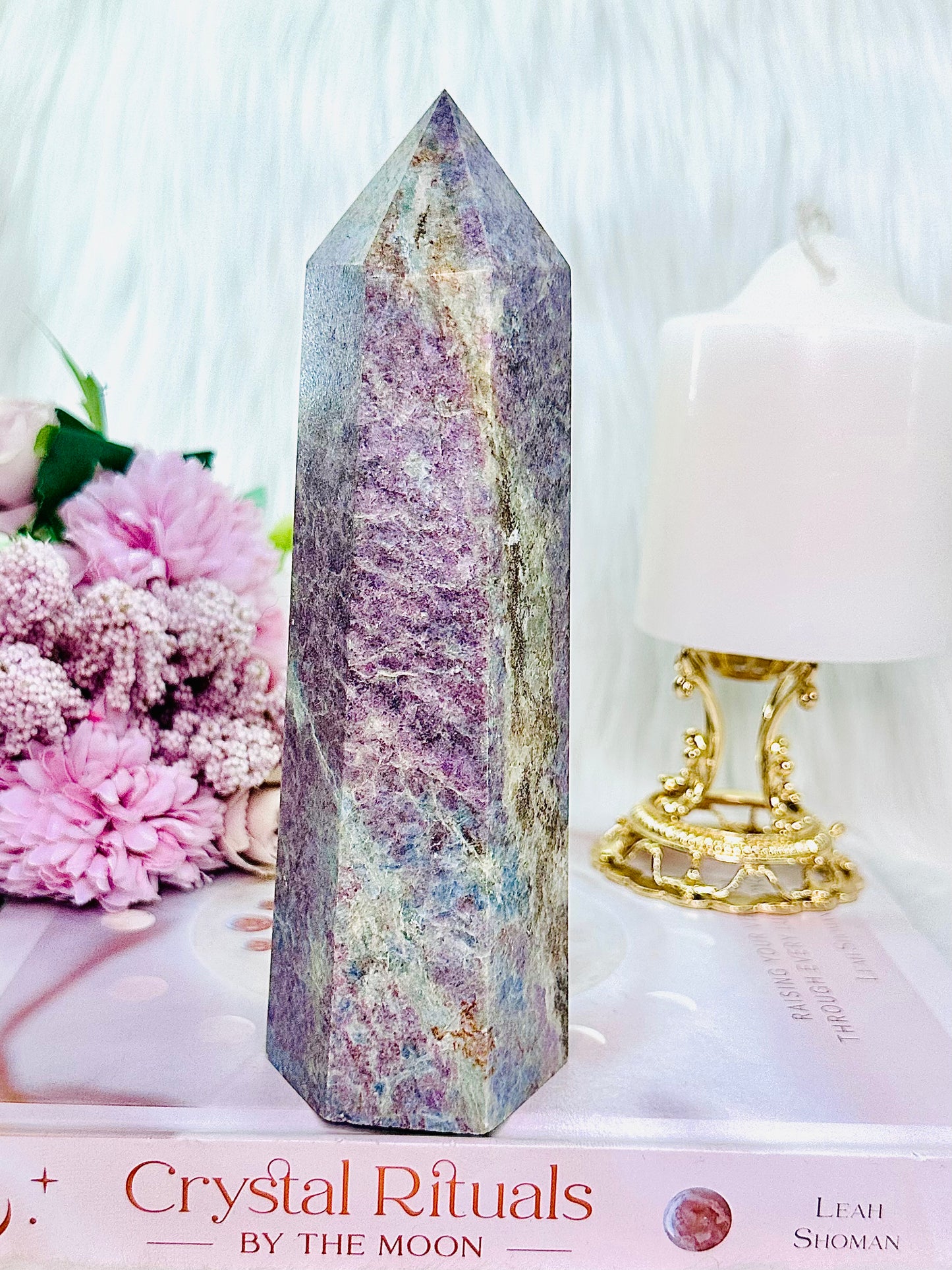 Absolutely Stunning Large Chunky 17cm 838gram Ruby In Kyanite Tower